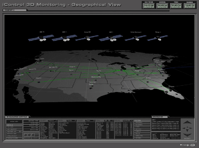 3D Monitoring map and logical view